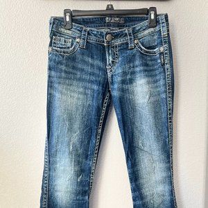 Silver Twisted Jeans